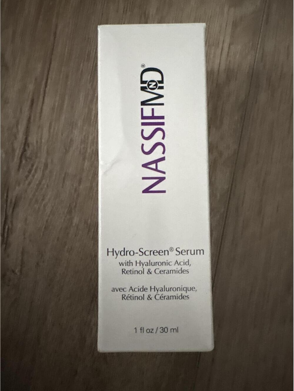 NassifMD Hydro-Screen Serum with Hyaluronic Acid, Retinol & Ceramides 1 fl oz /